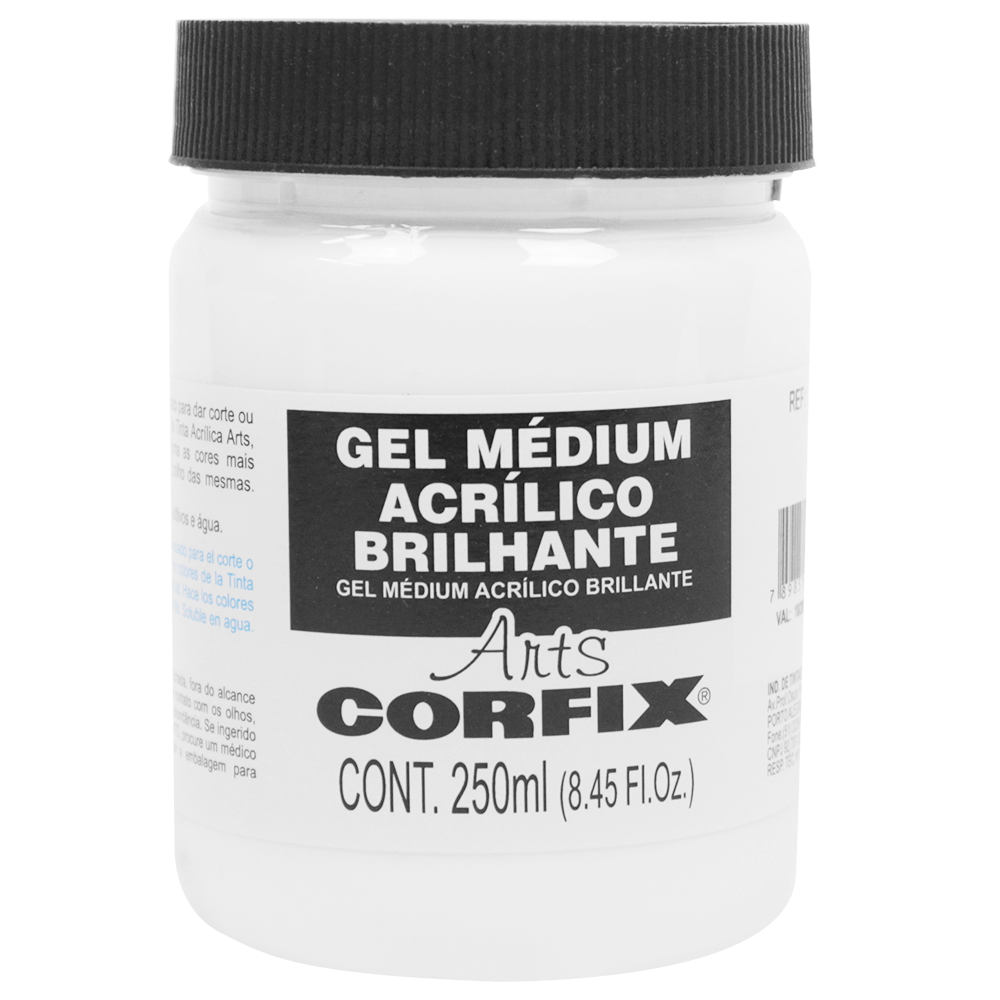 Gel Médium Acrílico Brilhante Corfix Arts 250ml